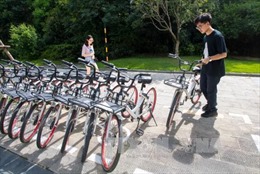 Xe đạp dùng chung Trung Quốc vươn sang Nhật Bản, châu Âu